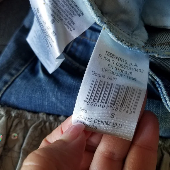 Terranova Ruffled Tiered Cowgirl Denim Skirt from Italy - Picture 9 of 17